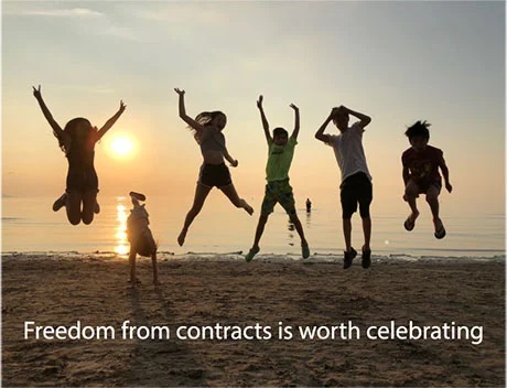 Freedom from monitoring contracts is worth celebrating